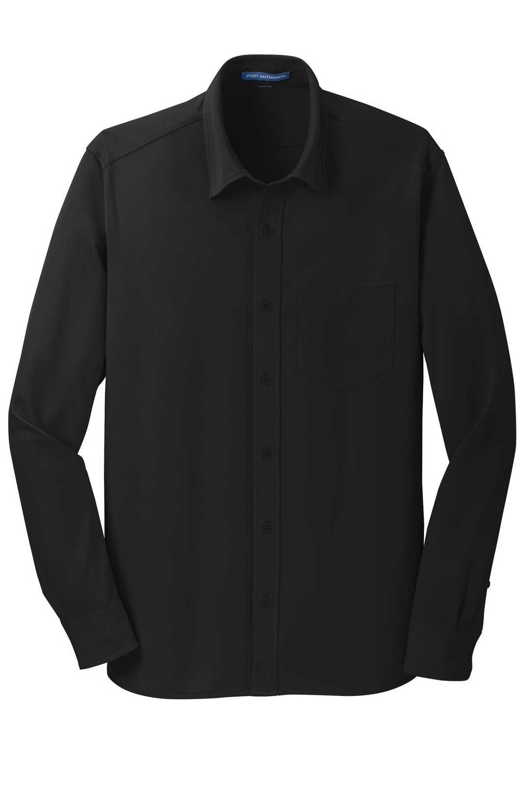 Port Authority K570 Dimension Knit Dress Shirt - Black - HIT a Double - 5