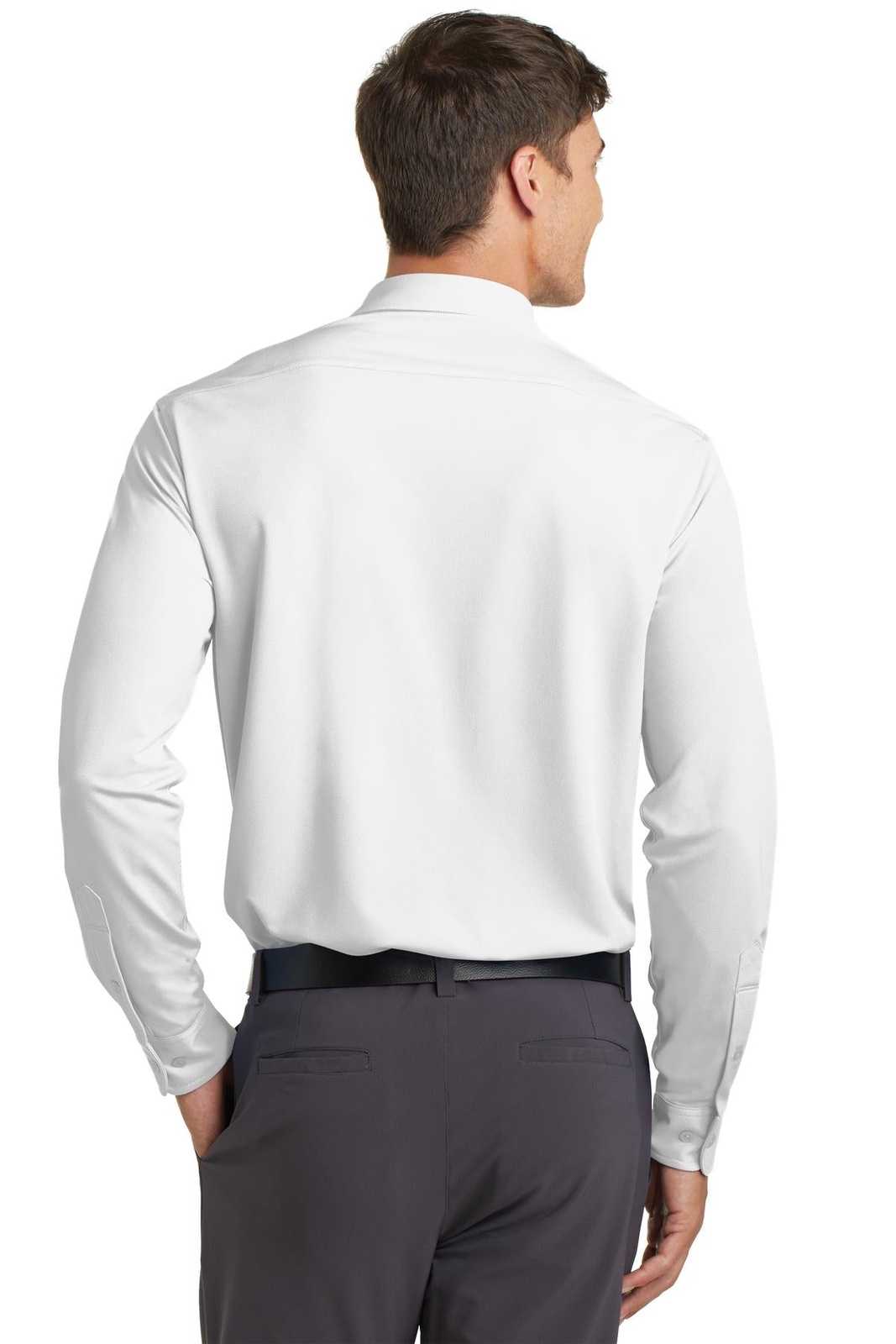 Port Authority K570 Dimension Knit Dress Shirt - White - HIT a Double - 2