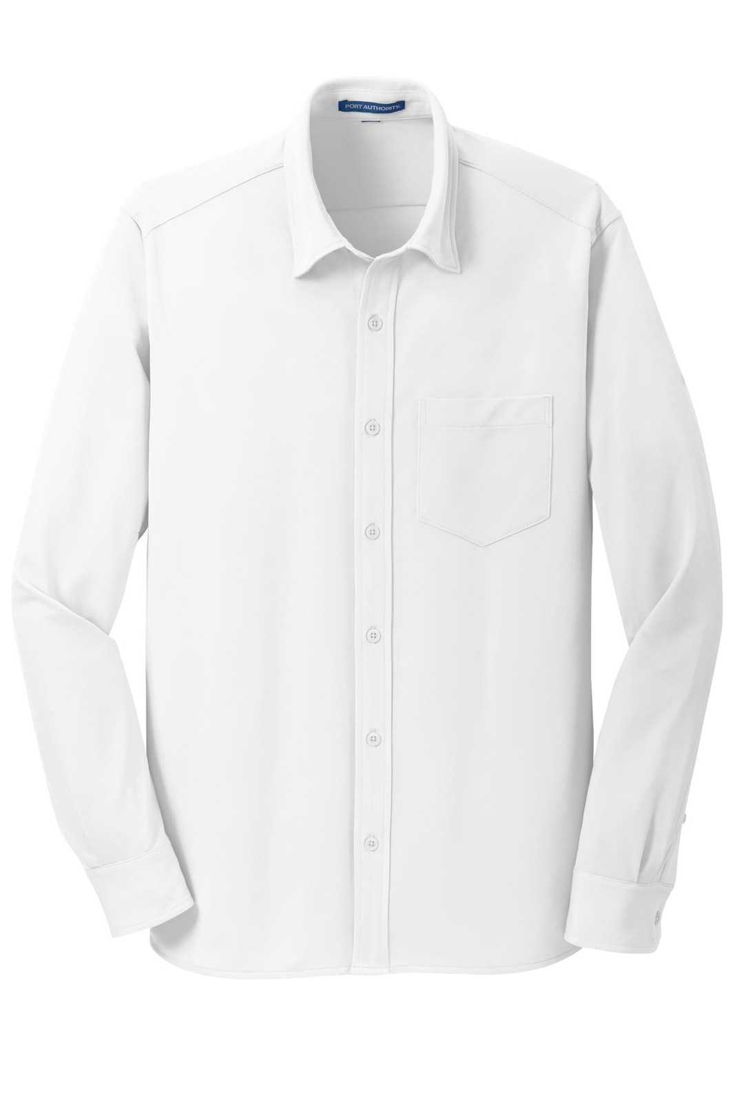 Port Authority K570 Dimension Knit Dress Shirt - White - HIT a Double - 5