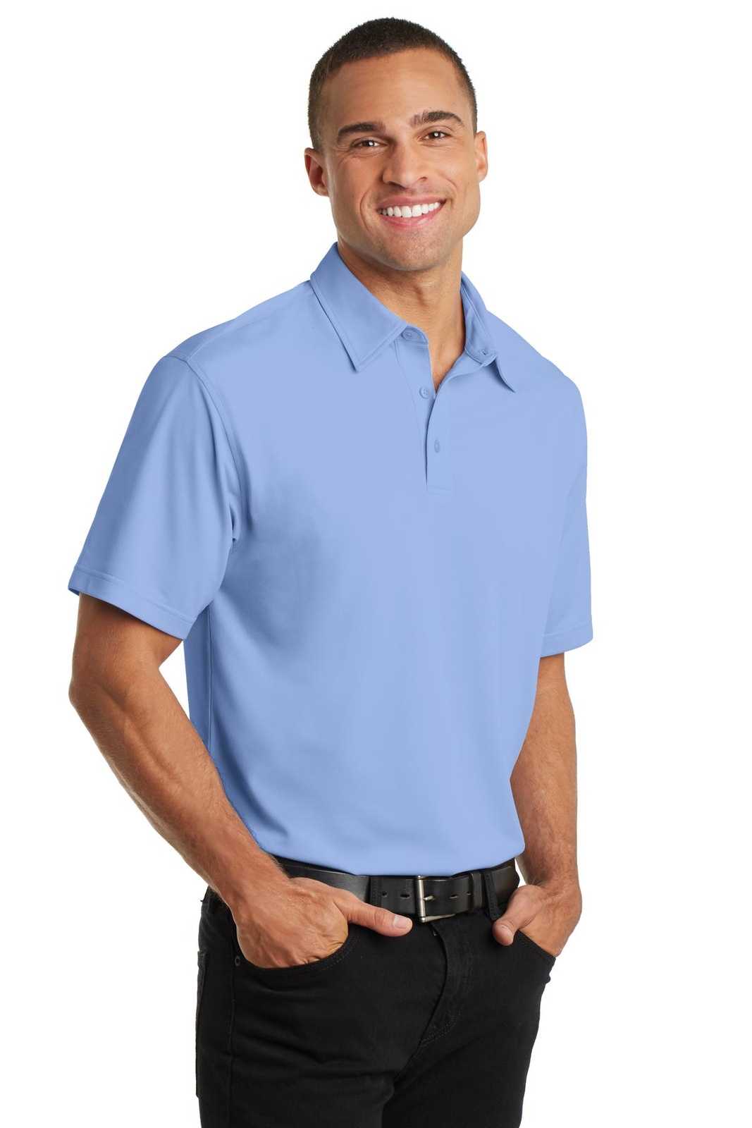 Port Authority K571 Dimension Polo - Dress Shirt Blue - HIT a Double - 4
