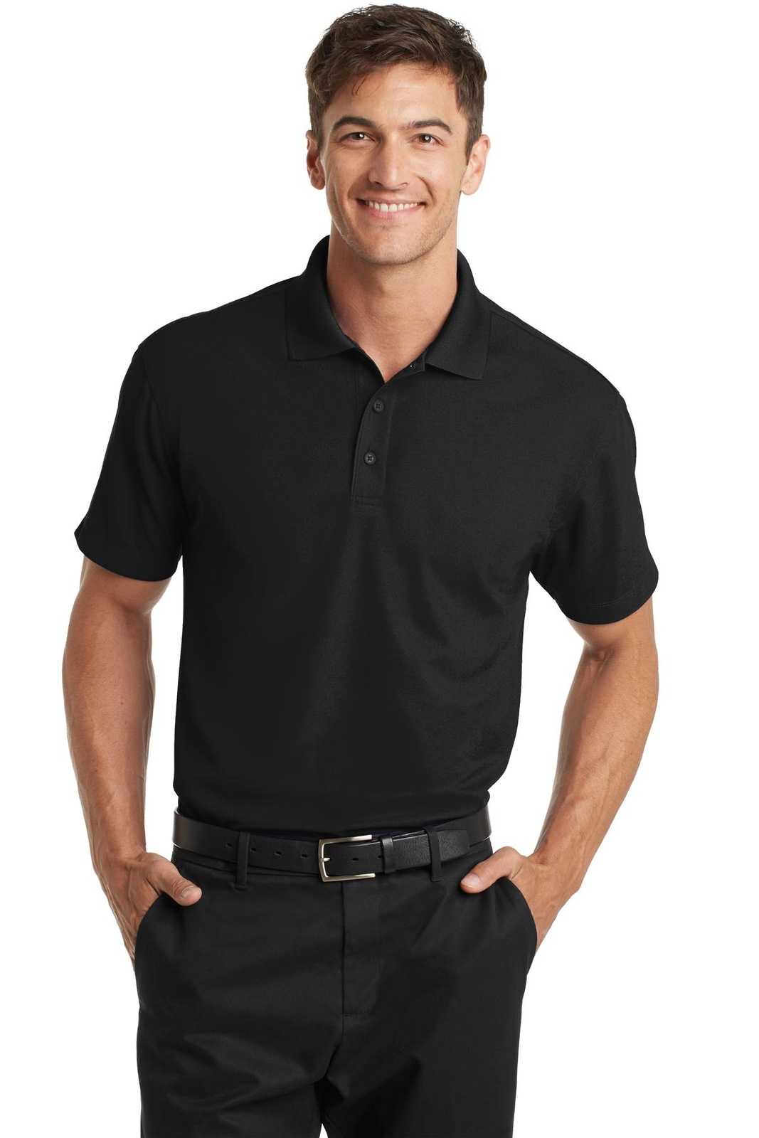 Port Authority K572 Dry Zone Grid Polo - Black - HIT a Double - 1
