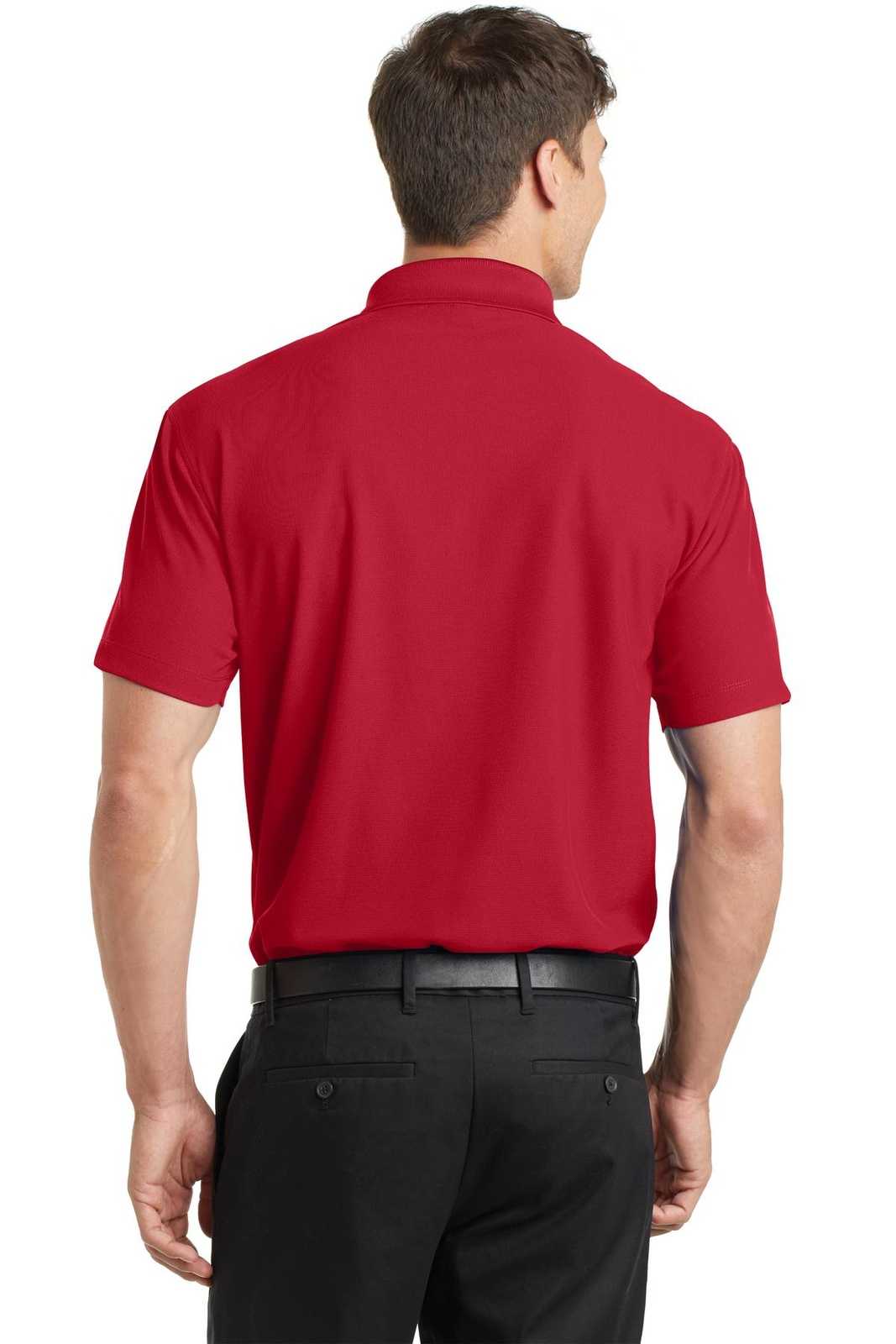 Port Authority K572 Dry Zone Grid Polo - Engine Red - HIT a Double - 1