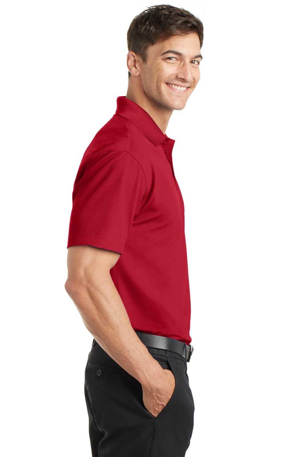 Port Authority K572 Dry Zone Grid Polo - Engine Red - HIT a Double - 3