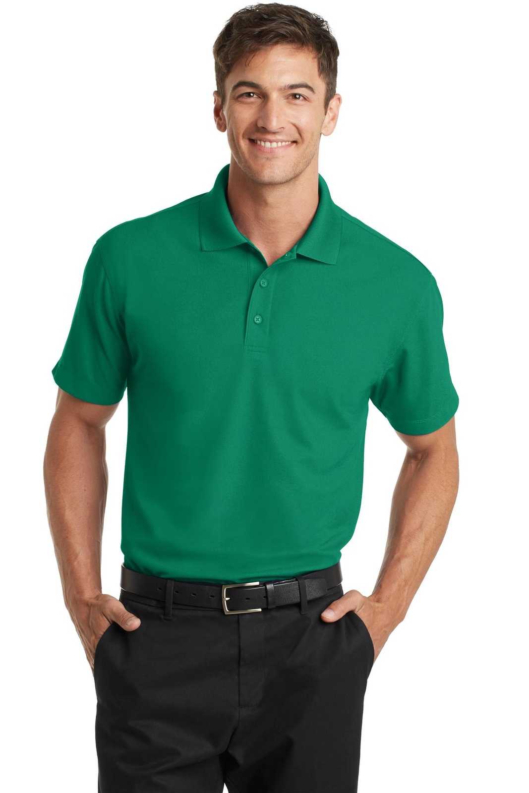 Port Authority K572 Dry Zone Grid Polo - Jewel Green - HIT a Double - 1