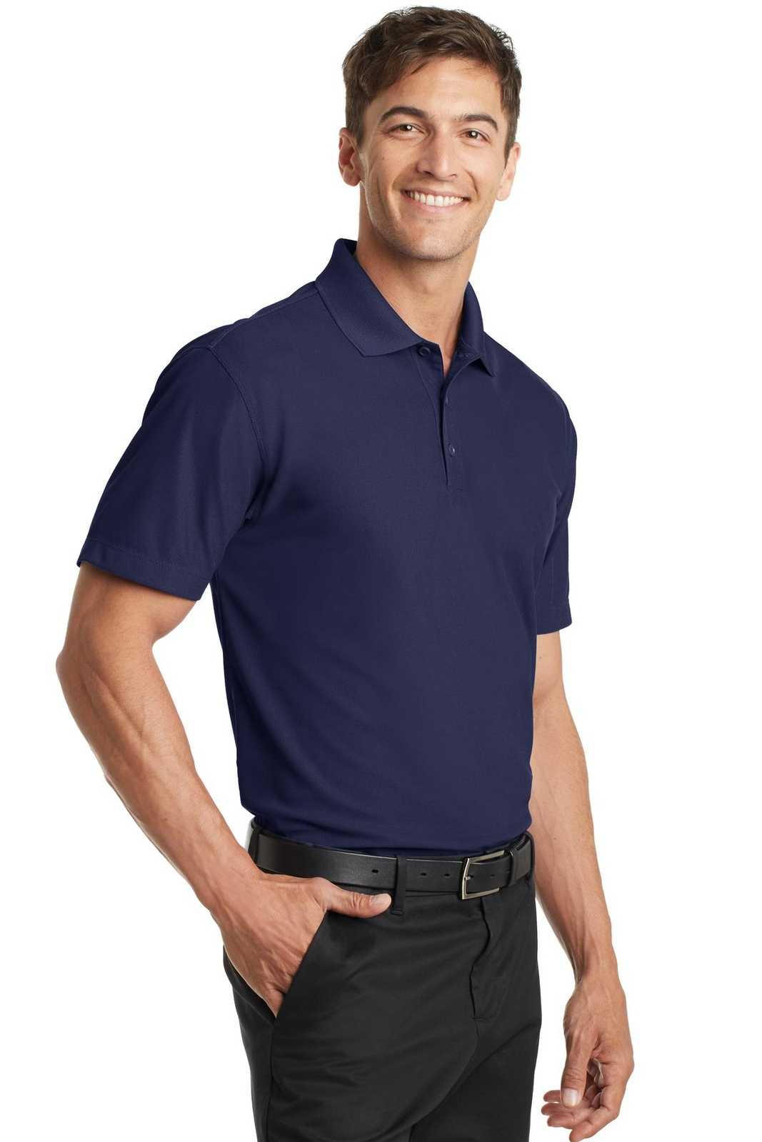 Port Authority K572 Dry Zone Grid Polo - True Navy - HIT a Double - 4