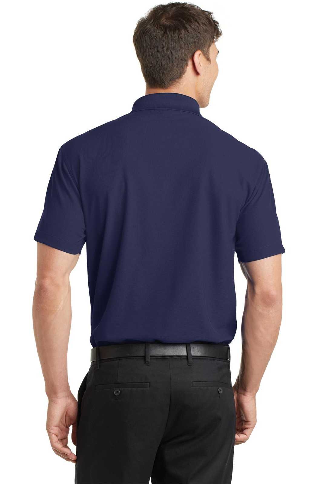Port Authority K572 Dry Zone Grid Polo - True Navy - HIT a Double - 2