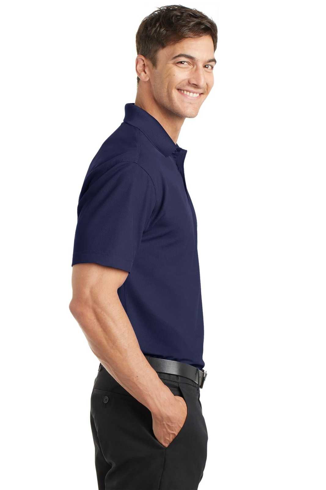 Port Authority K572 Dry Zone Grid Polo - True Navy - HIT a Double - 3