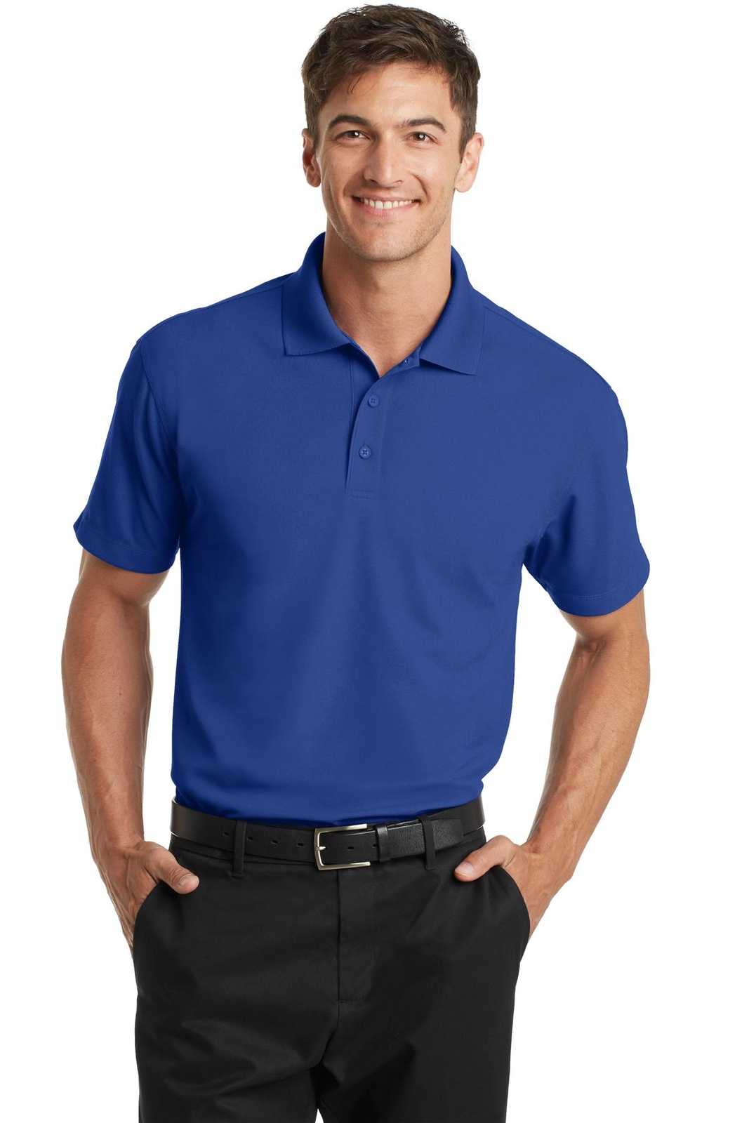 Port Authority K572 Dry Zone Grid Polo - True Royal - HIT a Double - 1