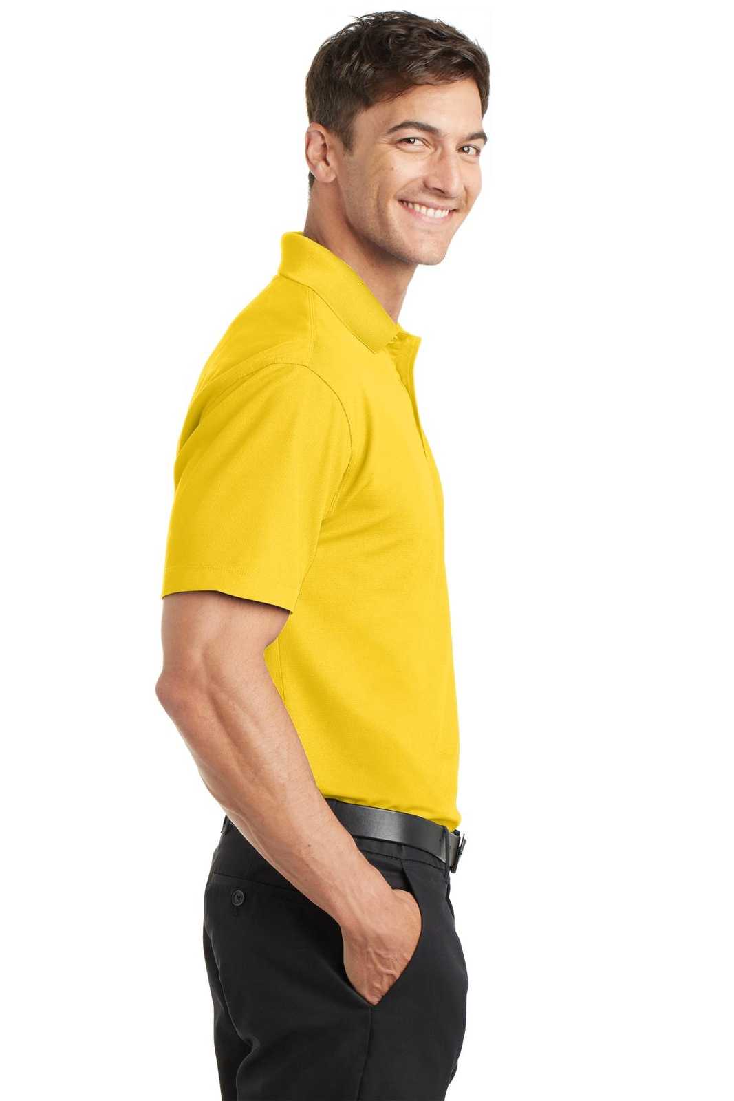 Port Authority K572 Dry Zone Grid Polo - Yellow - HIT a Double - 3