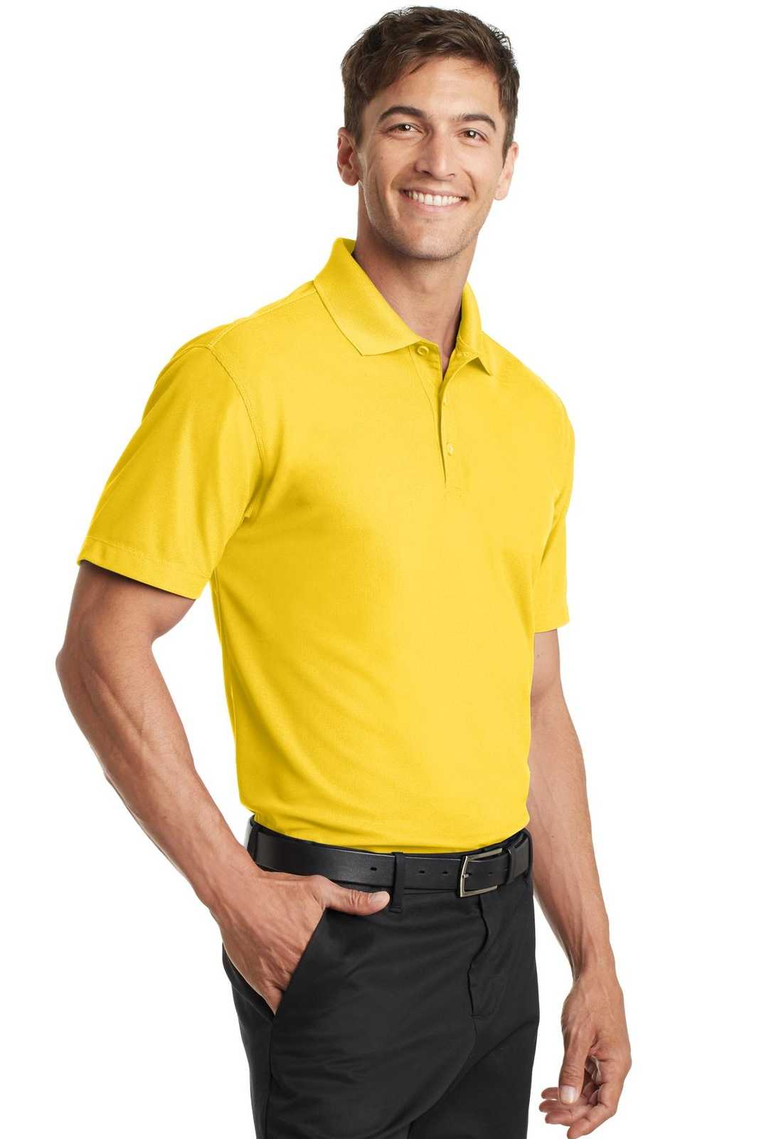 Port Authority K572 Dry Zone Grid Polo - Yellow - HIT a Double - 4