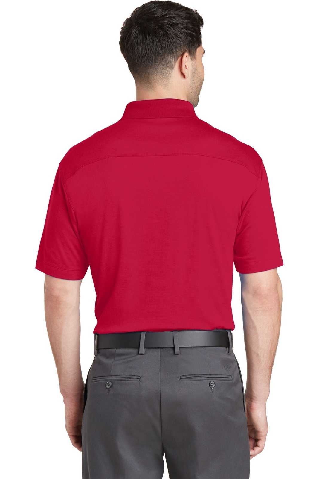 Port Authority K573 Rapid Dry Mesh Polo - Engine Red - HIT a Double - 2