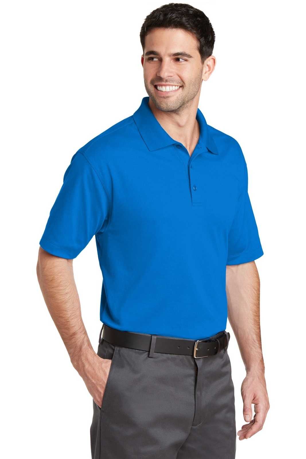 Port Authority K573 Rapid Dry Mesh Polo - Skydiver Blue - HIT a Double - 4