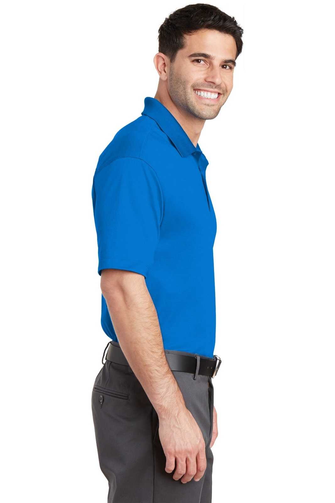 Port Authority K573 Rapid Dry Mesh Polo - Skydiver Blue - HIT a Double - 3