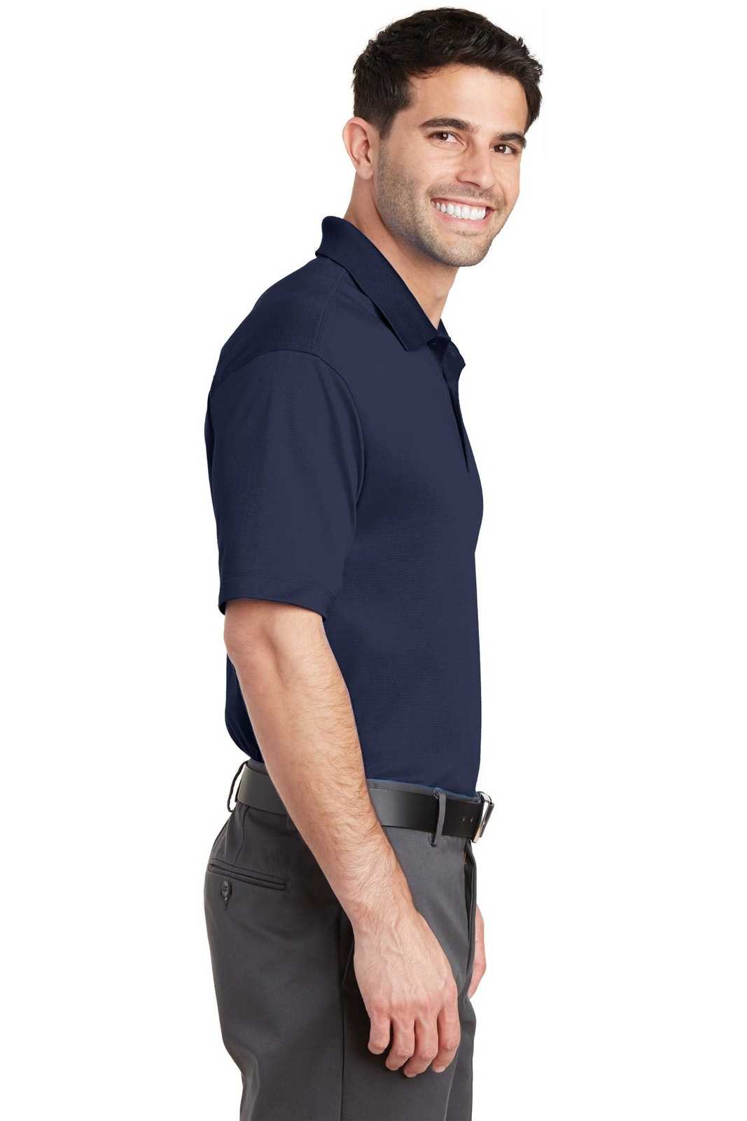 Port Authority K573 Rapid Dry Mesh Polo - True Navy - HIT a Double - 3