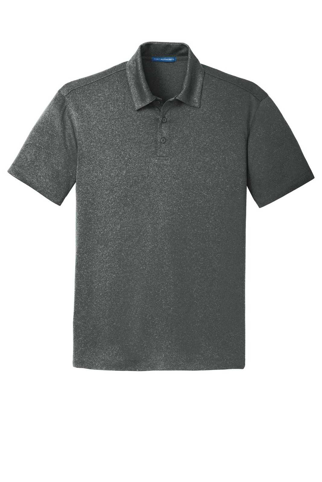 Port Authority K576 Trace Heather Polo - Charcoal Heather - HIT a Double - 5
