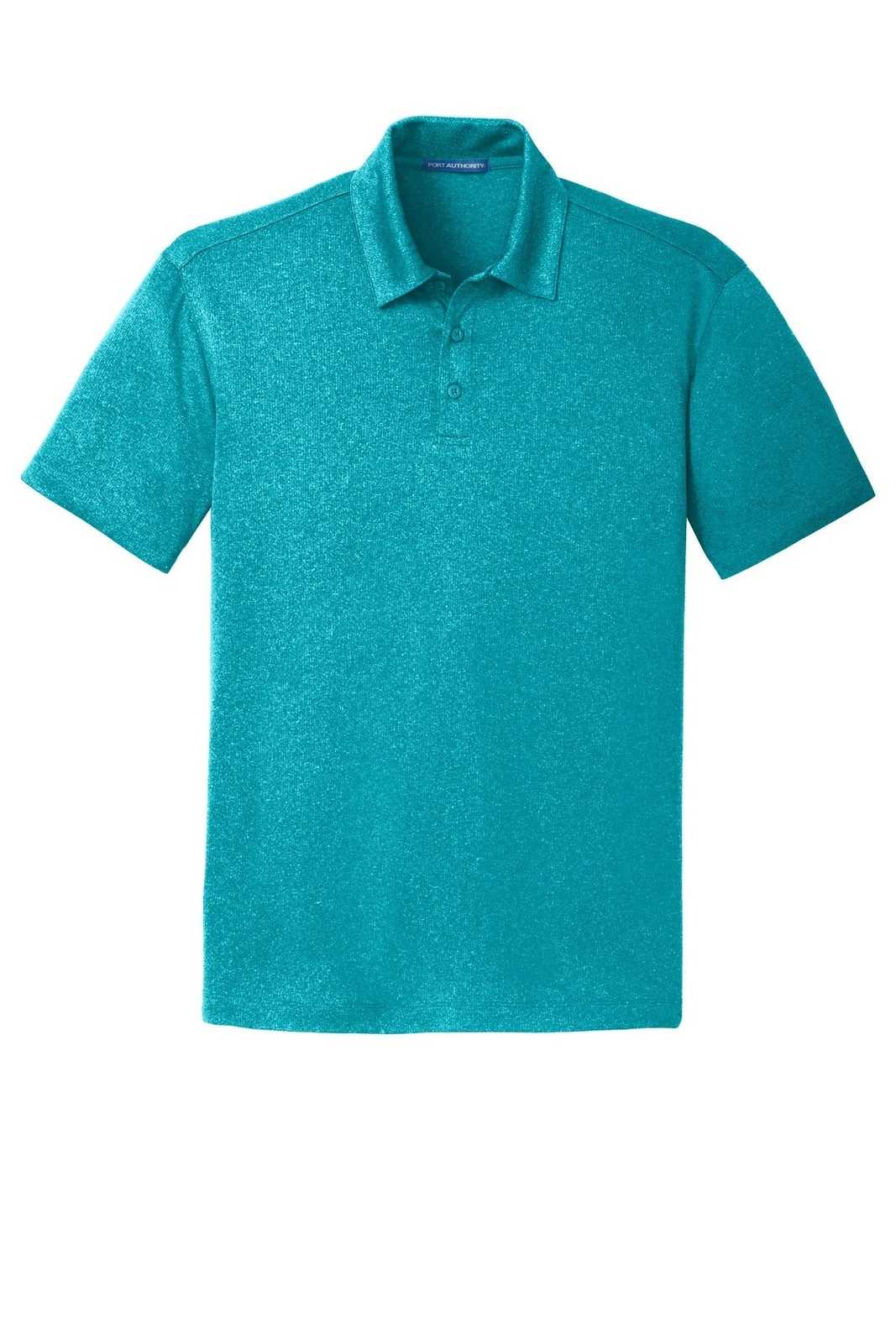 Port Authority K576 Trace Heather Polo - Tropic Blue Heather - HIT a Double - 5