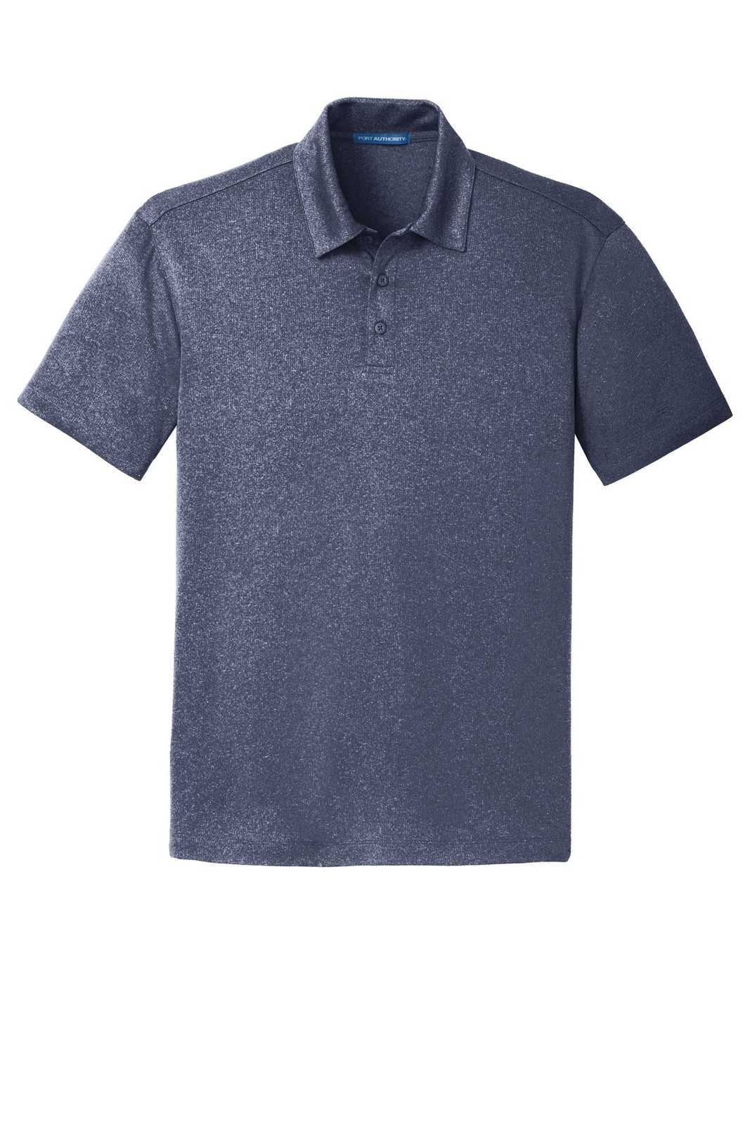 Port Authority K576 Trace Heather Polo - True Navy Heather - HIT a Double - 5