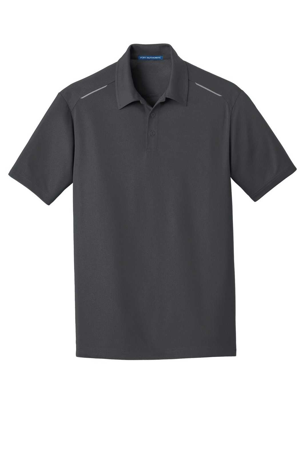 Port Authority K580 Pinpoint Mesh Polo - Battleship Gray - HIT a Double - 5