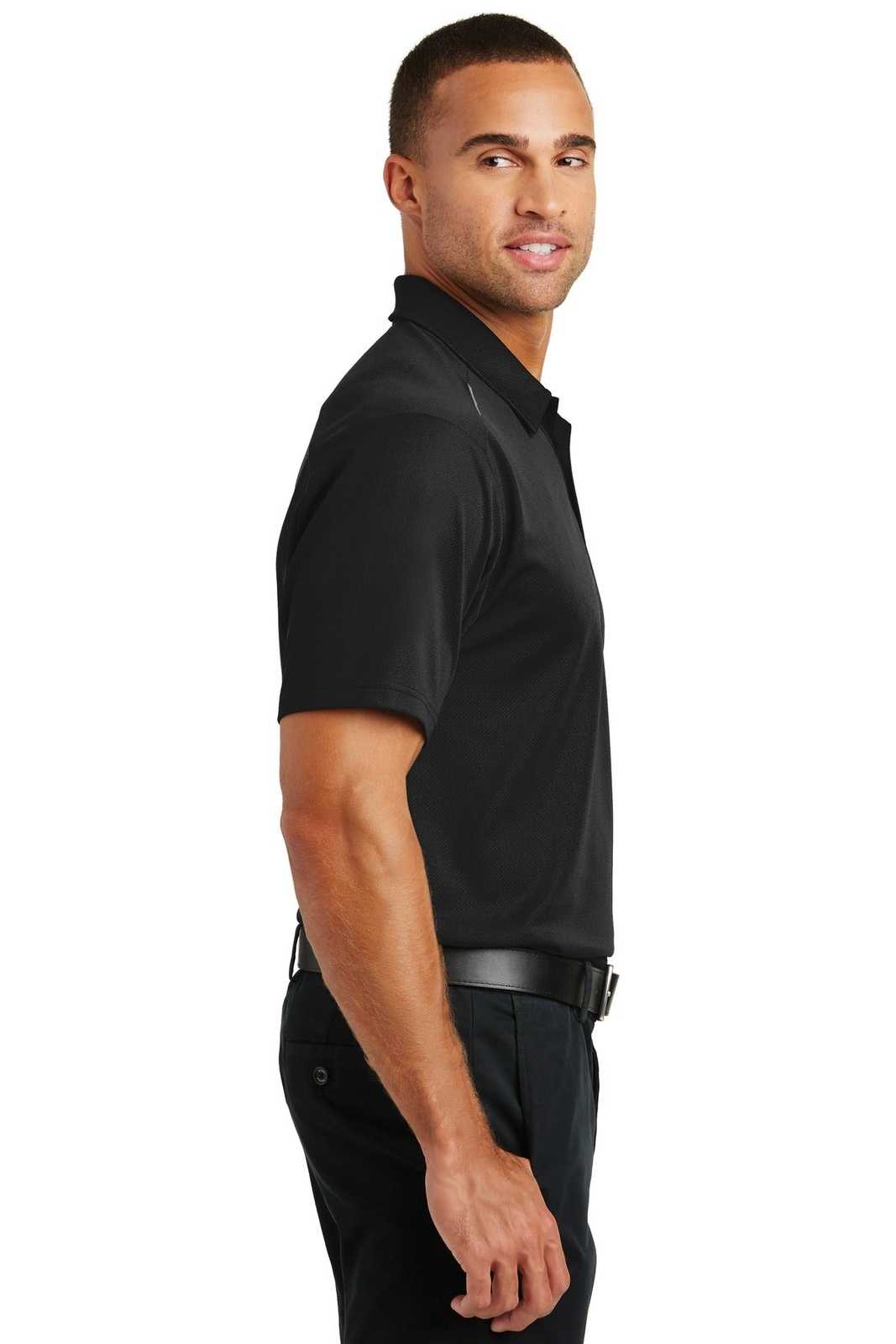 Port Authority K580 Pinpoint Mesh Polo - Black - HIT a Double - 3