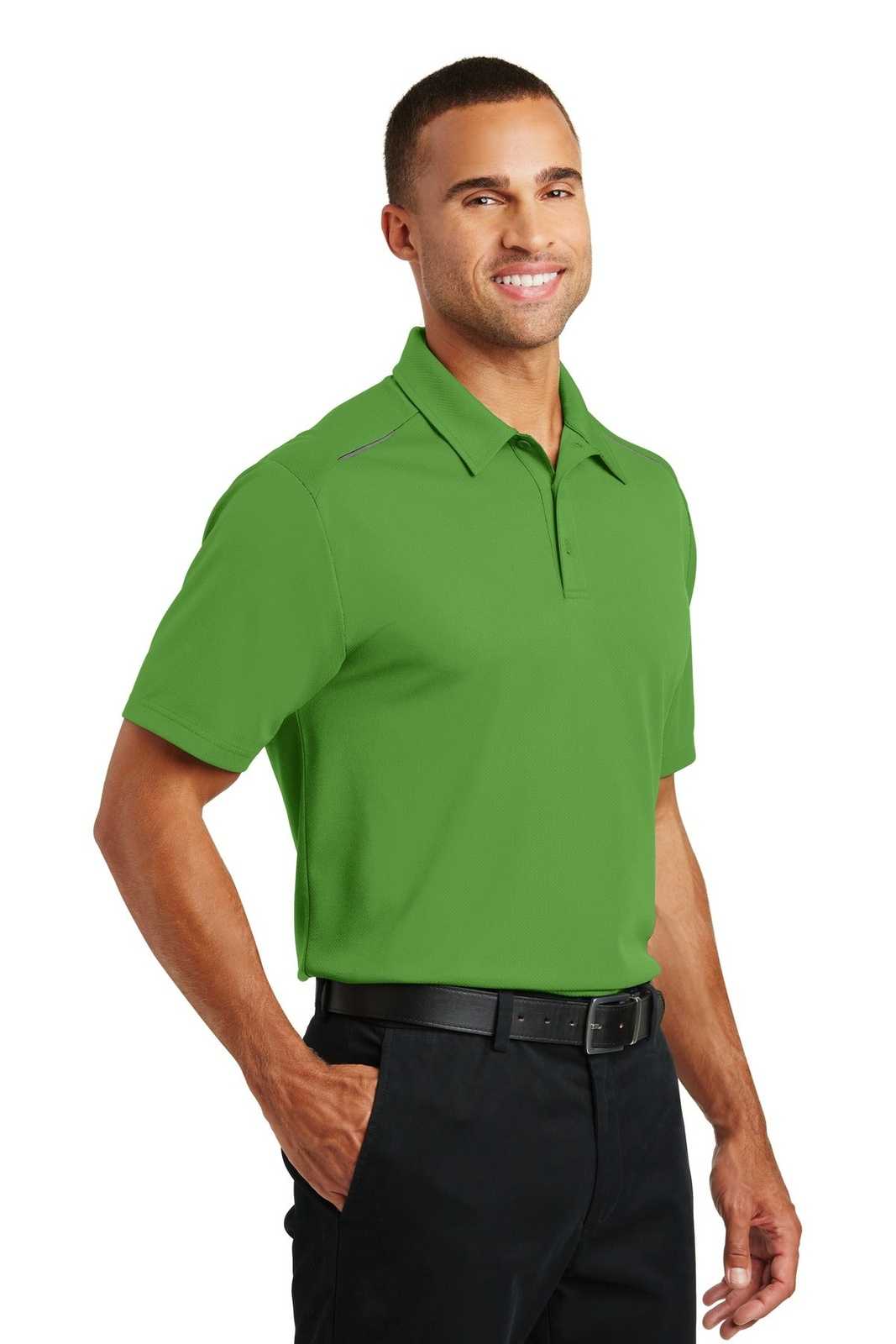 Port Authority K580 Pinpoint Mesh Polo - Treetop Green - HIT a Double - 4
