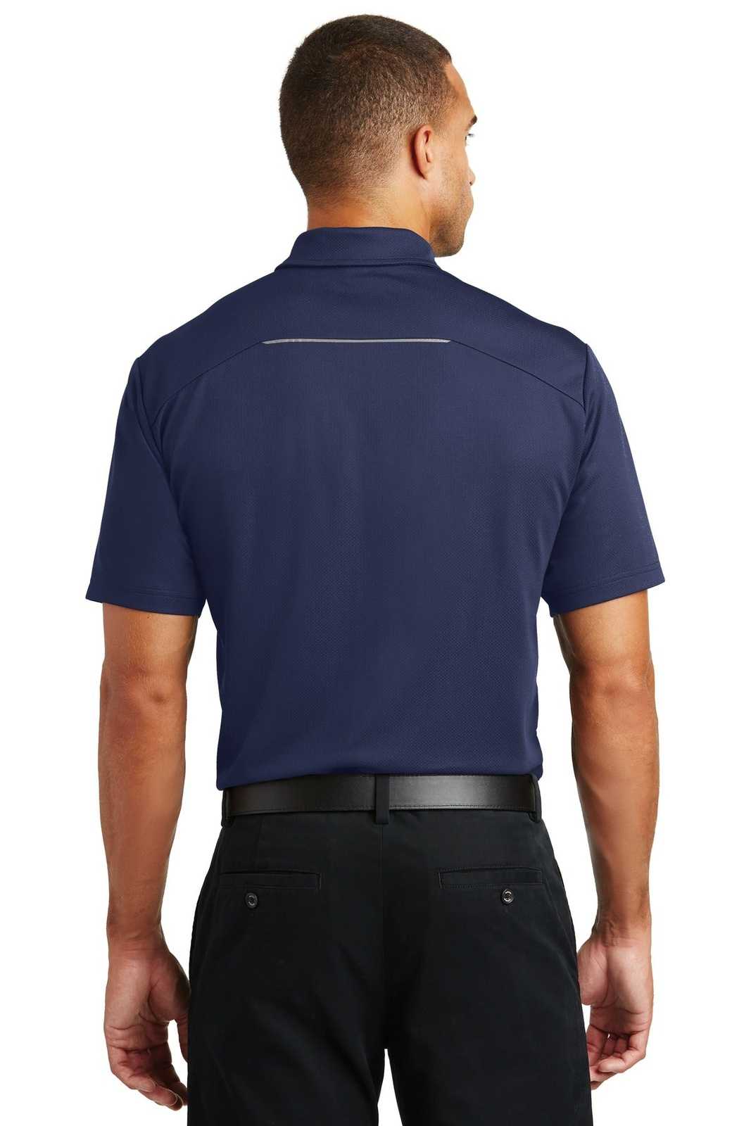 Port Authority K580 Pinpoint Mesh Polo - True Navy - HIT a Double - 2