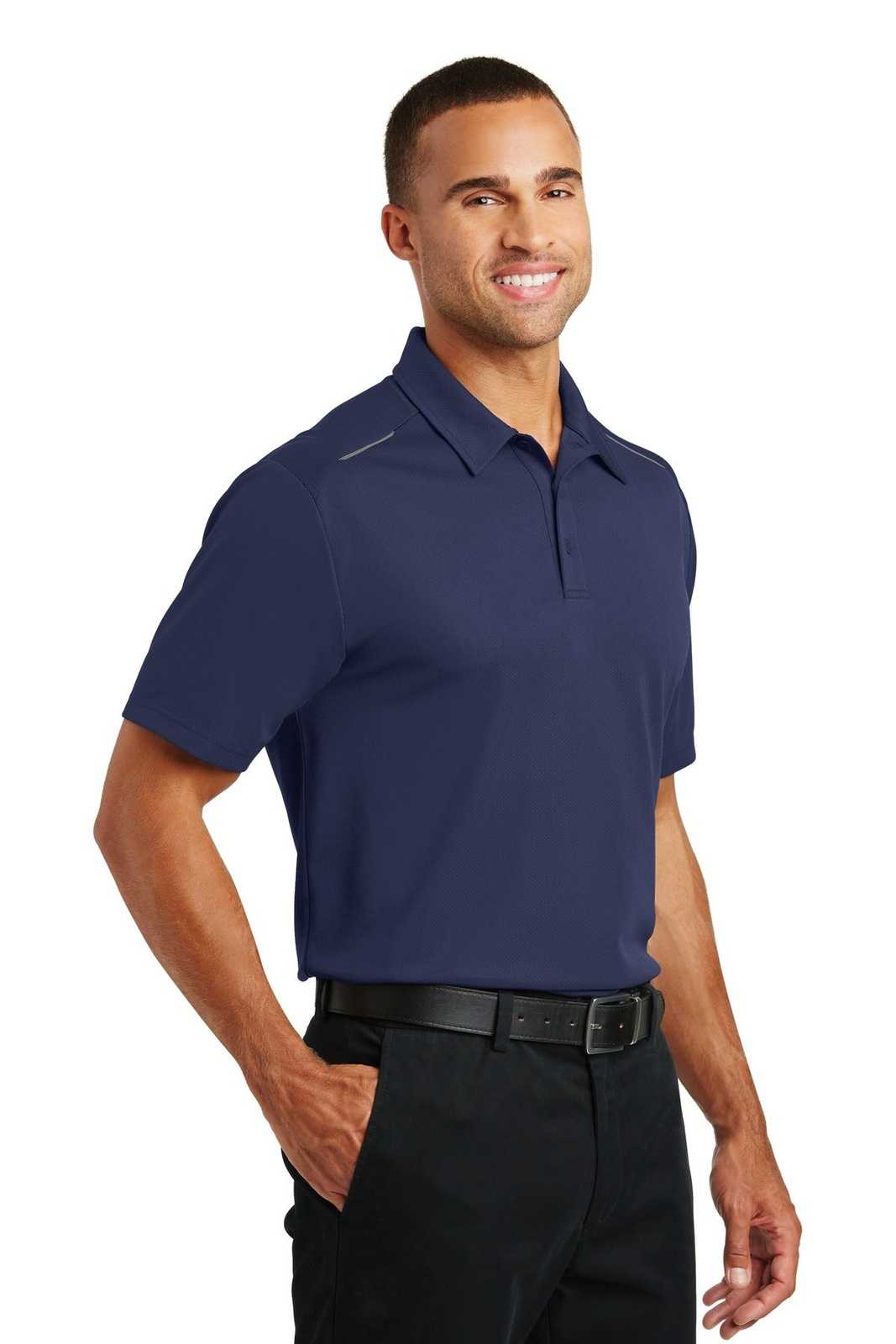 Port Authority K580 Pinpoint Mesh Polo - True Navy - HIT a Double - 4