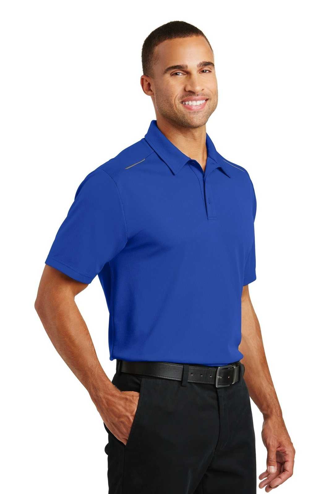Port Authority K580 Pinpoint Mesh Polo - True Royal - HIT a Double - 4