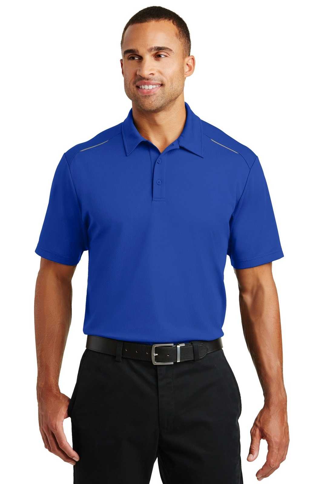 Port Authority K580 Pinpoint Mesh Polo - True Royal - HIT a Double - 1
