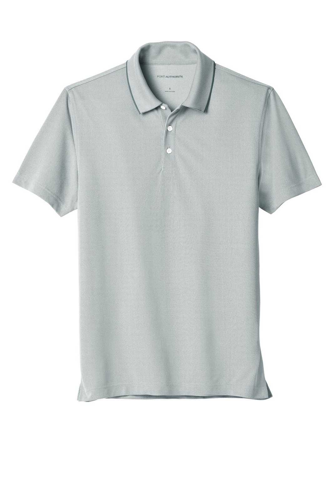 Port Authority K582 Poly Oxford Pique Polo - Gusty Gray - HIT a Double - 5