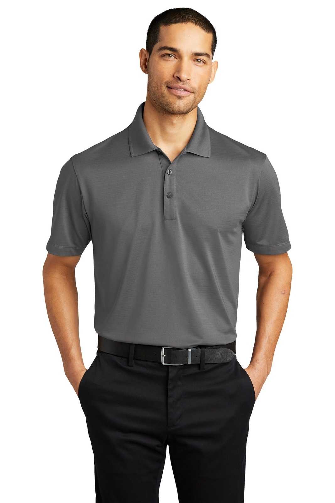 Port Authority K587 Eclipse Stretch Polo - Shadow Gray - HIT a Double - 1