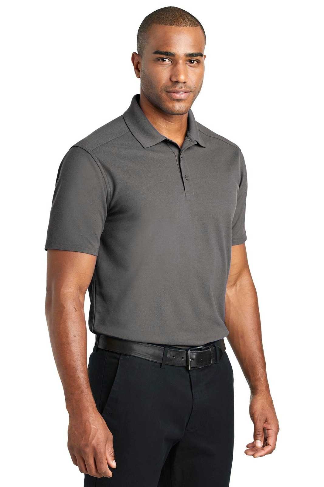 Port Authority K600 EZPerformance Pique Polo - Sterling Gray - HIT a Double - 4