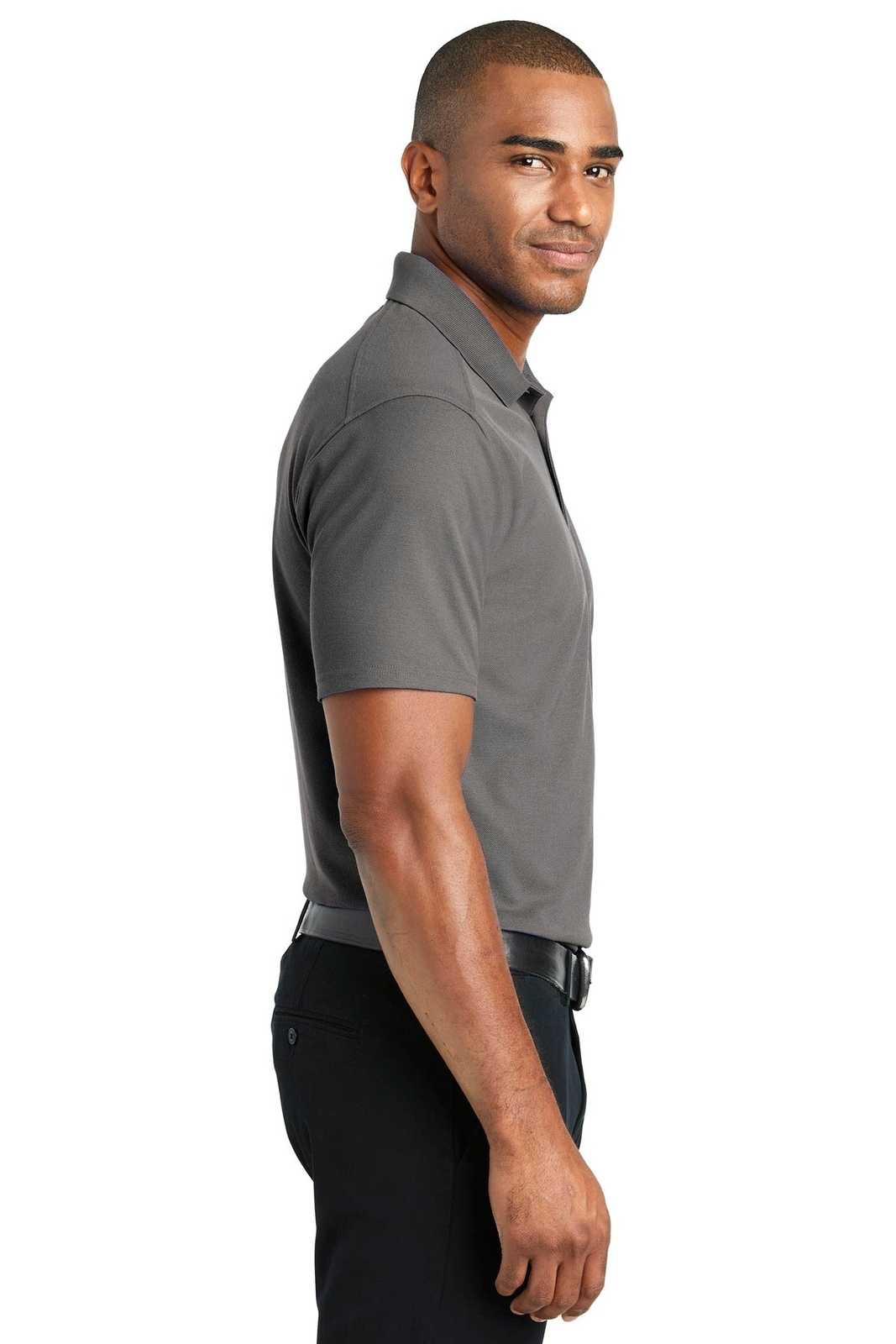 Port Authority K600 EZPerformance Pique Polo - Sterling Gray - HIT a Double - 3