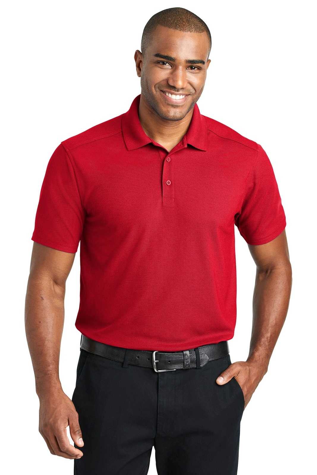 Port Authority K600 Ezperformance Pique Polo - Apple Red - HIT a Double - 1