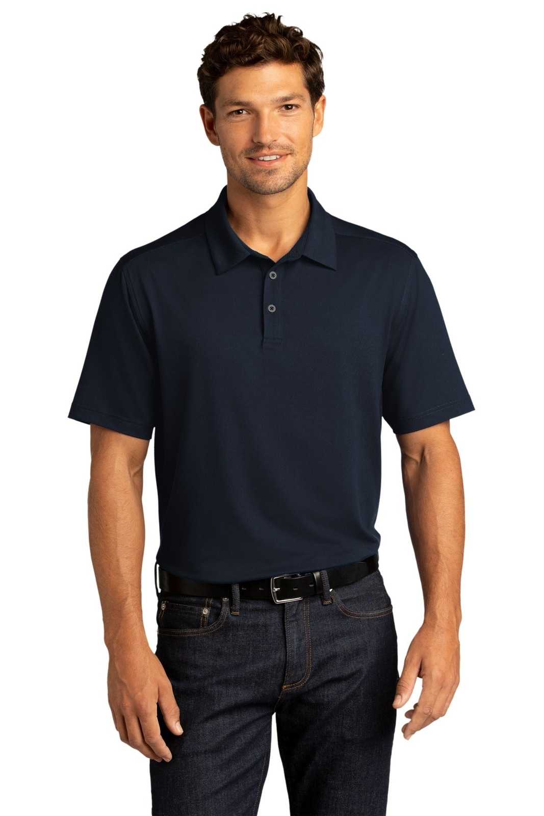 Port Authority K682 City Stretch Polo - River Blue Navy - HIT a Double - 1