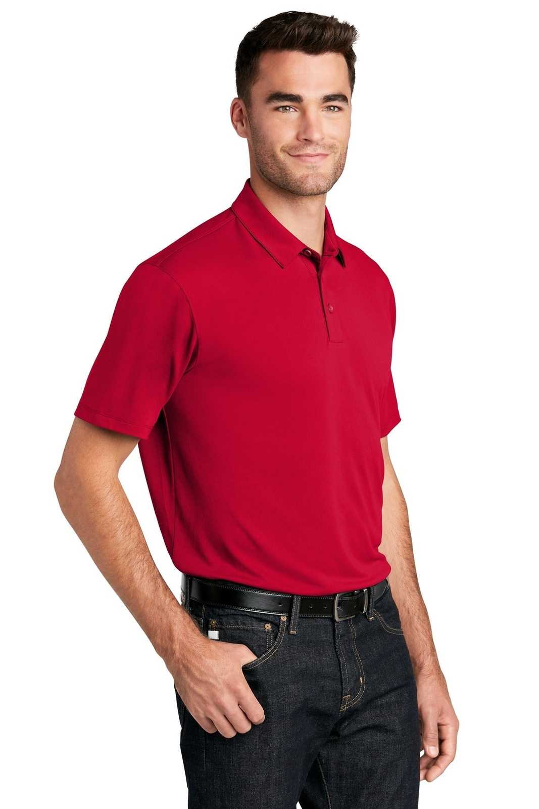 Port Authority K750 UV Choice Pique Polo - Rich Red - HIT a Double - 4