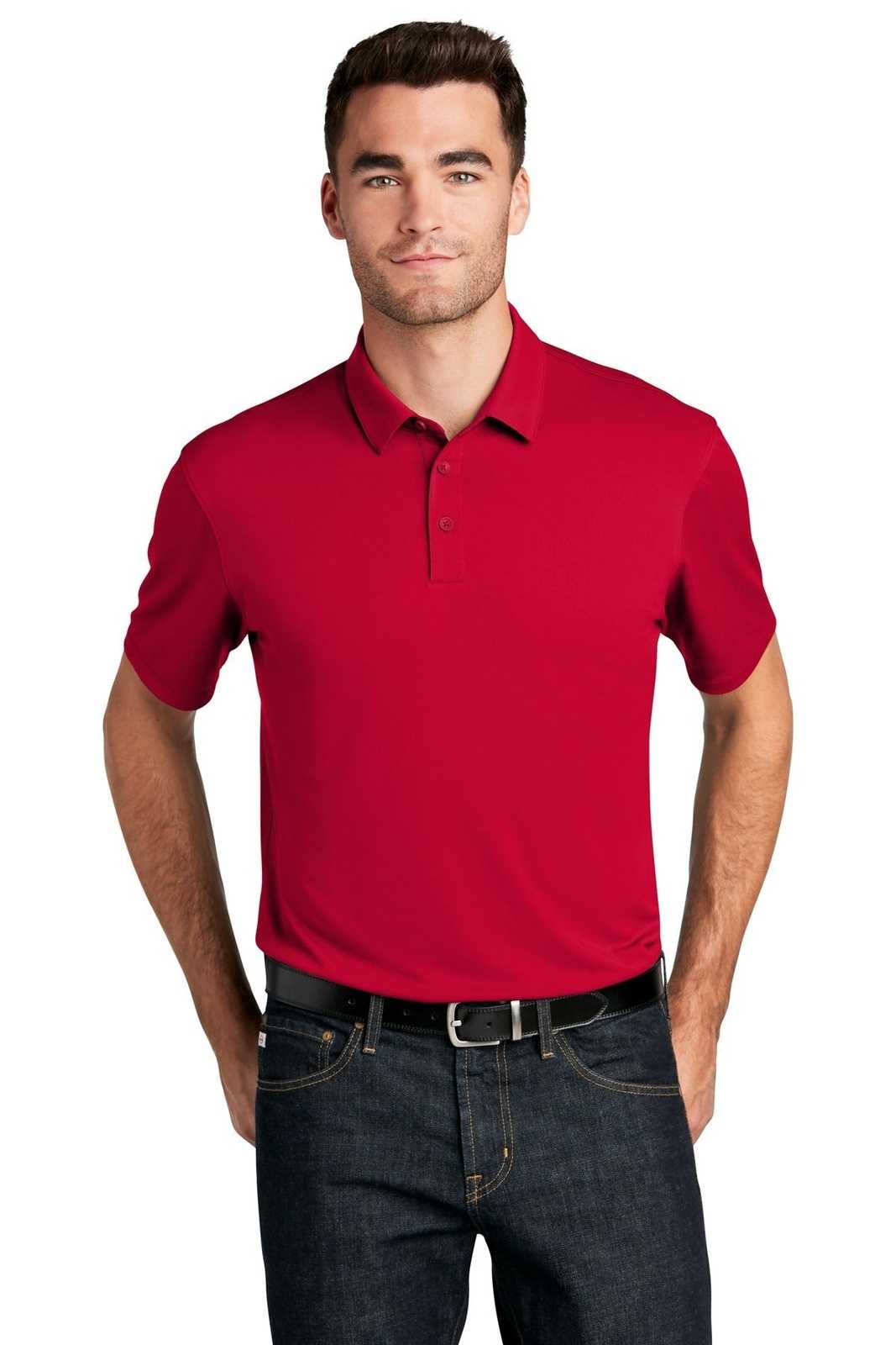 Port Authority K750 UV Choice Pique Polo - Rich Red - HIT a Double - 1