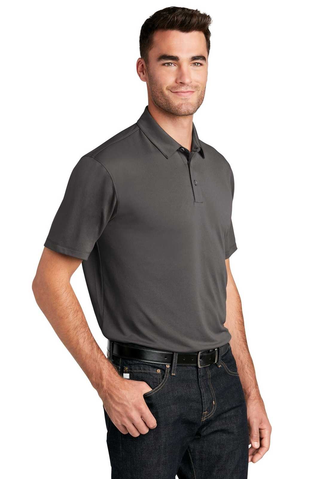 Port Authority K750 UV Choice Pique Polo - Sterling Gray - HIT a Double - 4