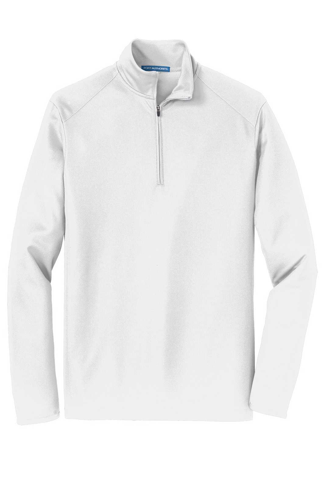 Port Authority K806 Pinpoint Mesh 1/2-Zip - White - HIT a Double - 5