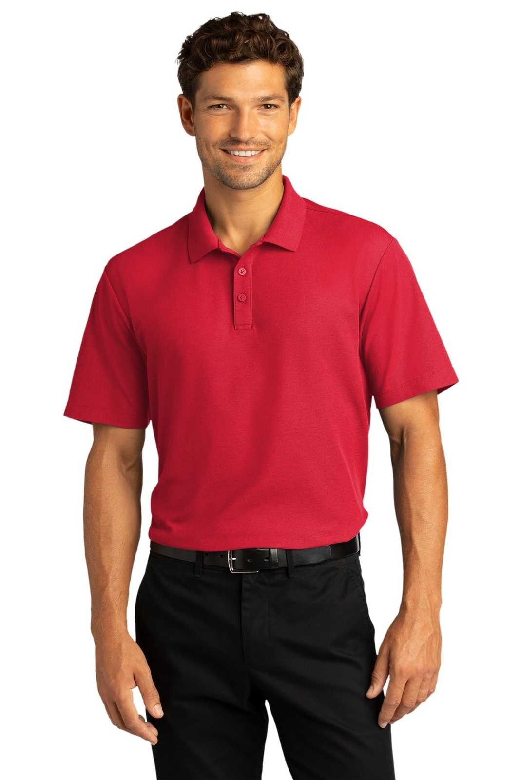 Port Authority K810 SuperPro React Polo - Rich Red - HIT a Double - 1