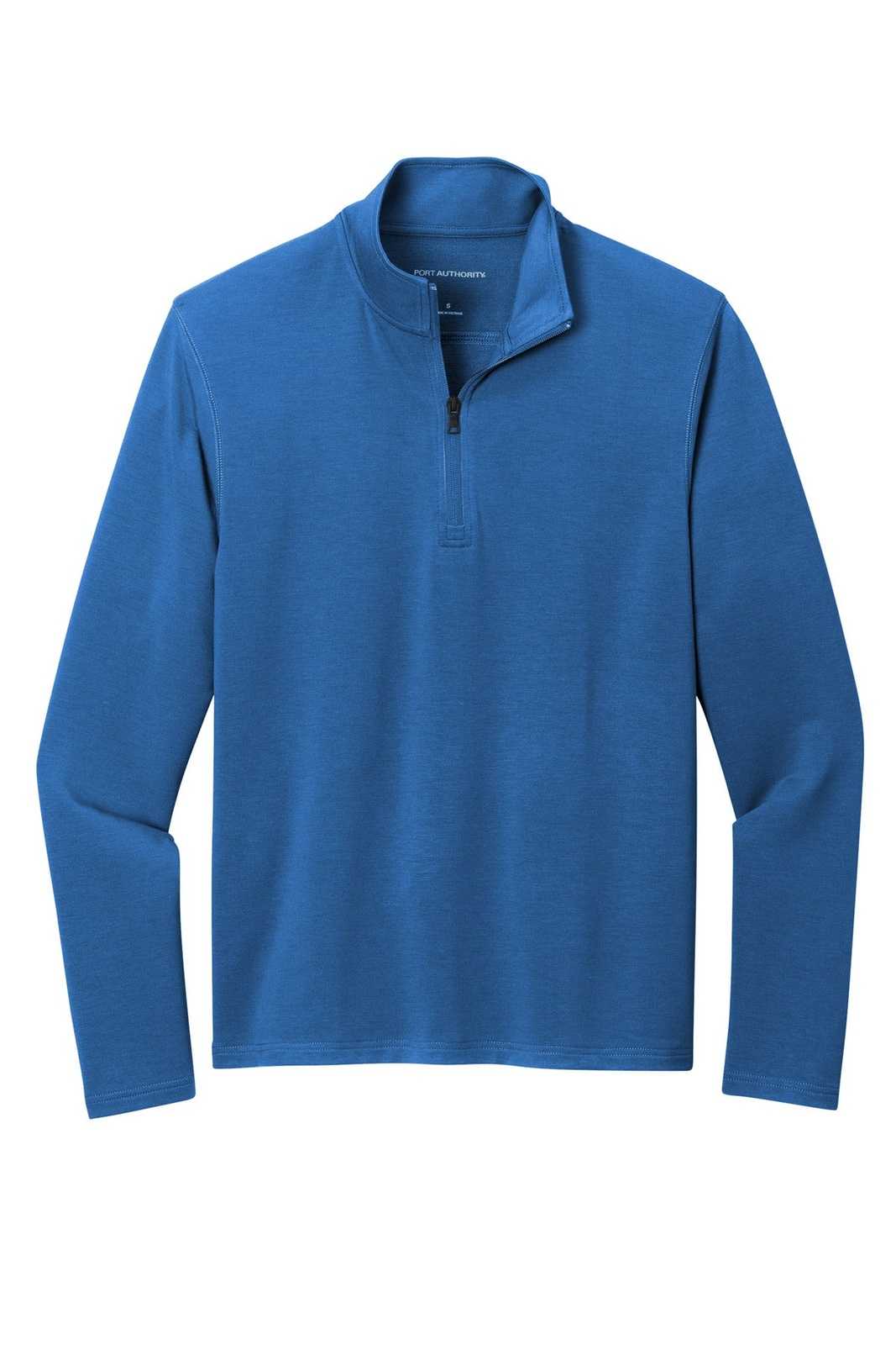 Port Authority K825 Microterry 14-Zip Pullover - Aegean Blue - HIT a Double - 2