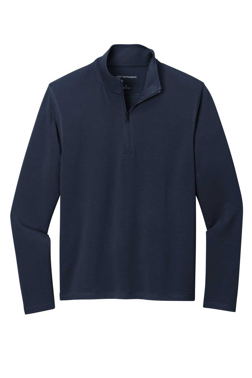 Port Authority K825 Microterry 14-Zip Pullover - River Blue Navy - HIT a Double - 2