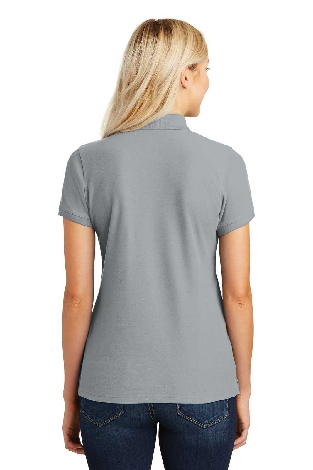 Port Authority L100 Ladies Core Classic Pique Polo - Gusty Gray - HIT a Double - 2