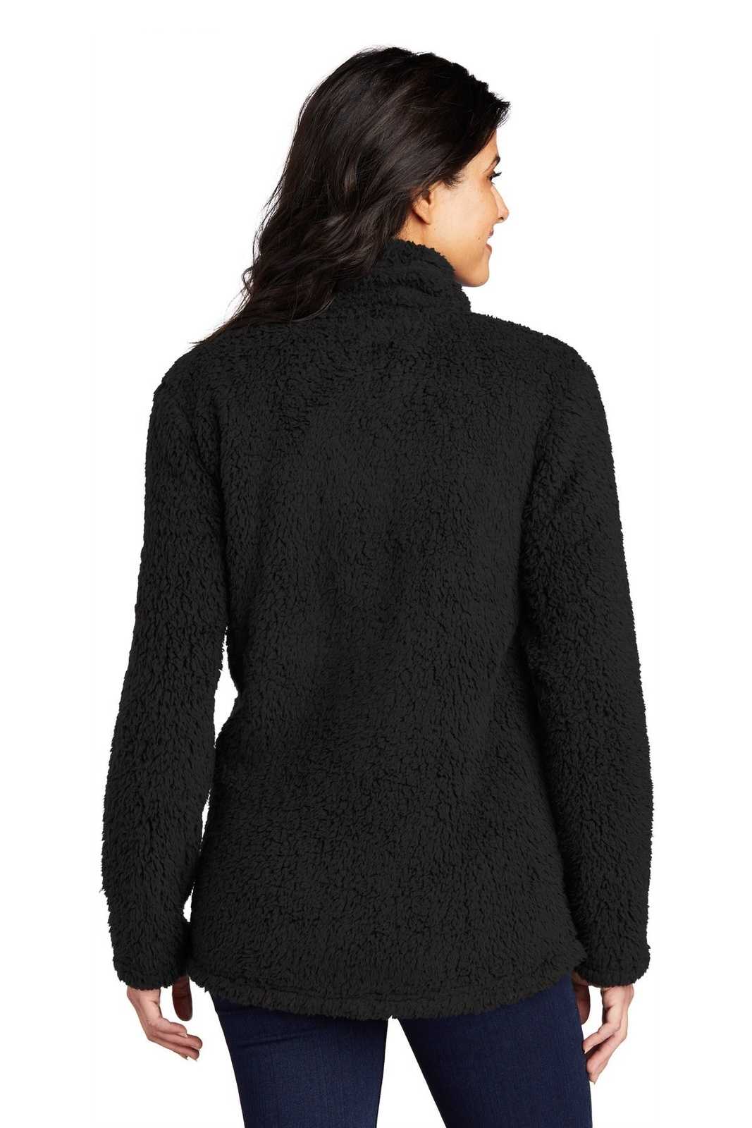 Port Authority L130 Ladies Cozy 1/4-Zip Fleece - Black - HIT a Double - 2