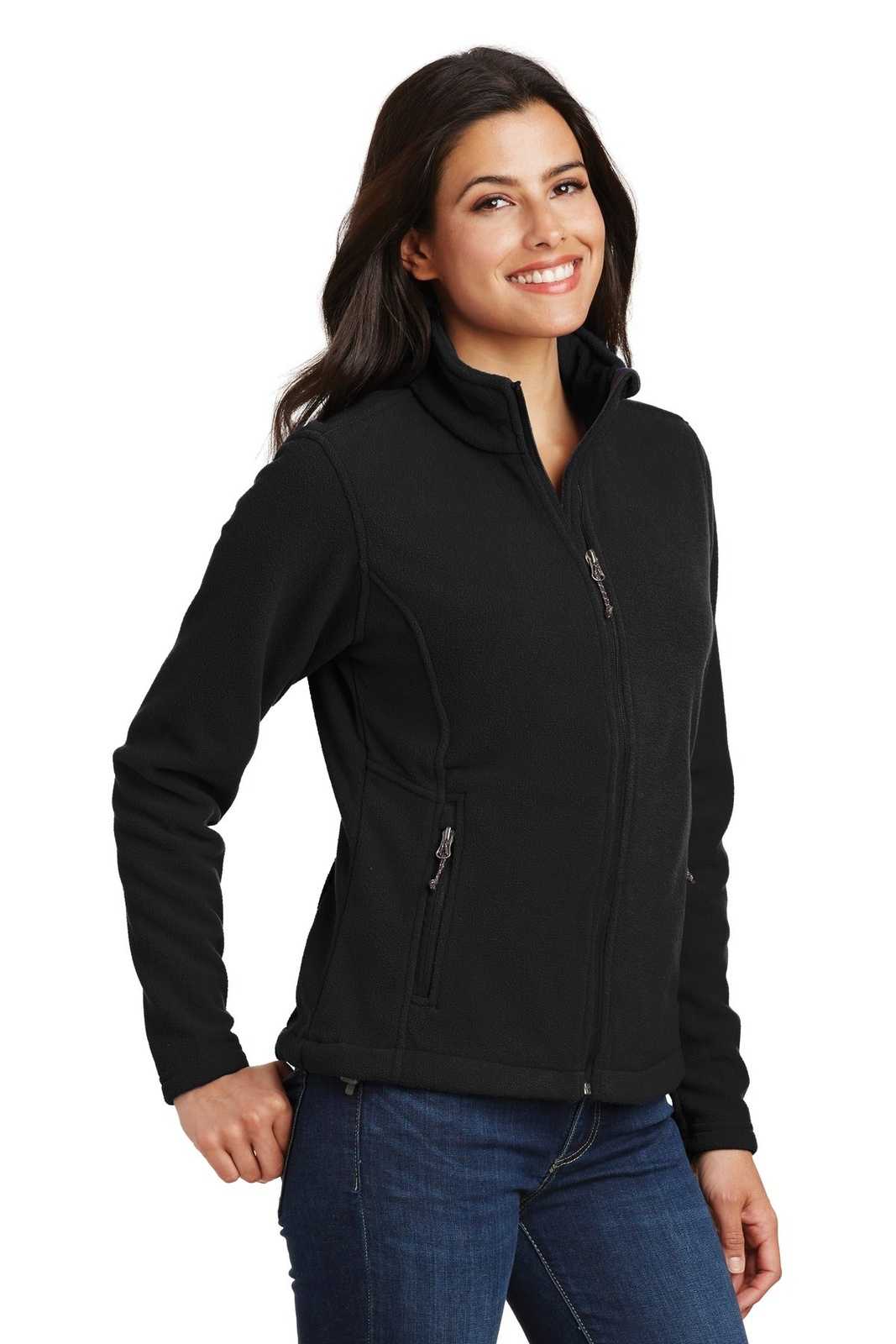 Port Authority L217 Ladies Value Fleece Jacket - Black - HIT a Double - 4