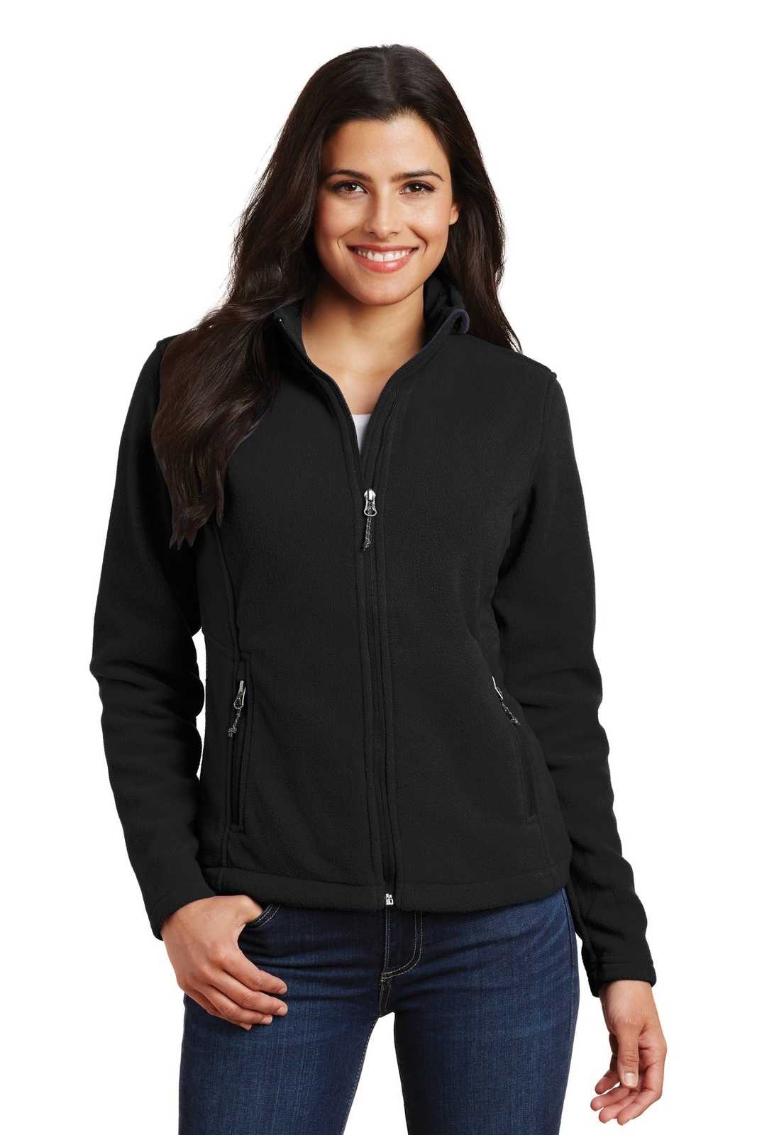 Port Authority L217 Ladies Value Fleece Jacket - Black - HIT a Double - 1