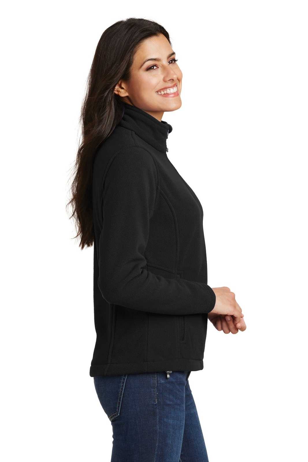 Port Authority L217 Ladies Value Fleece Jacket - Black - HIT a Double - 3