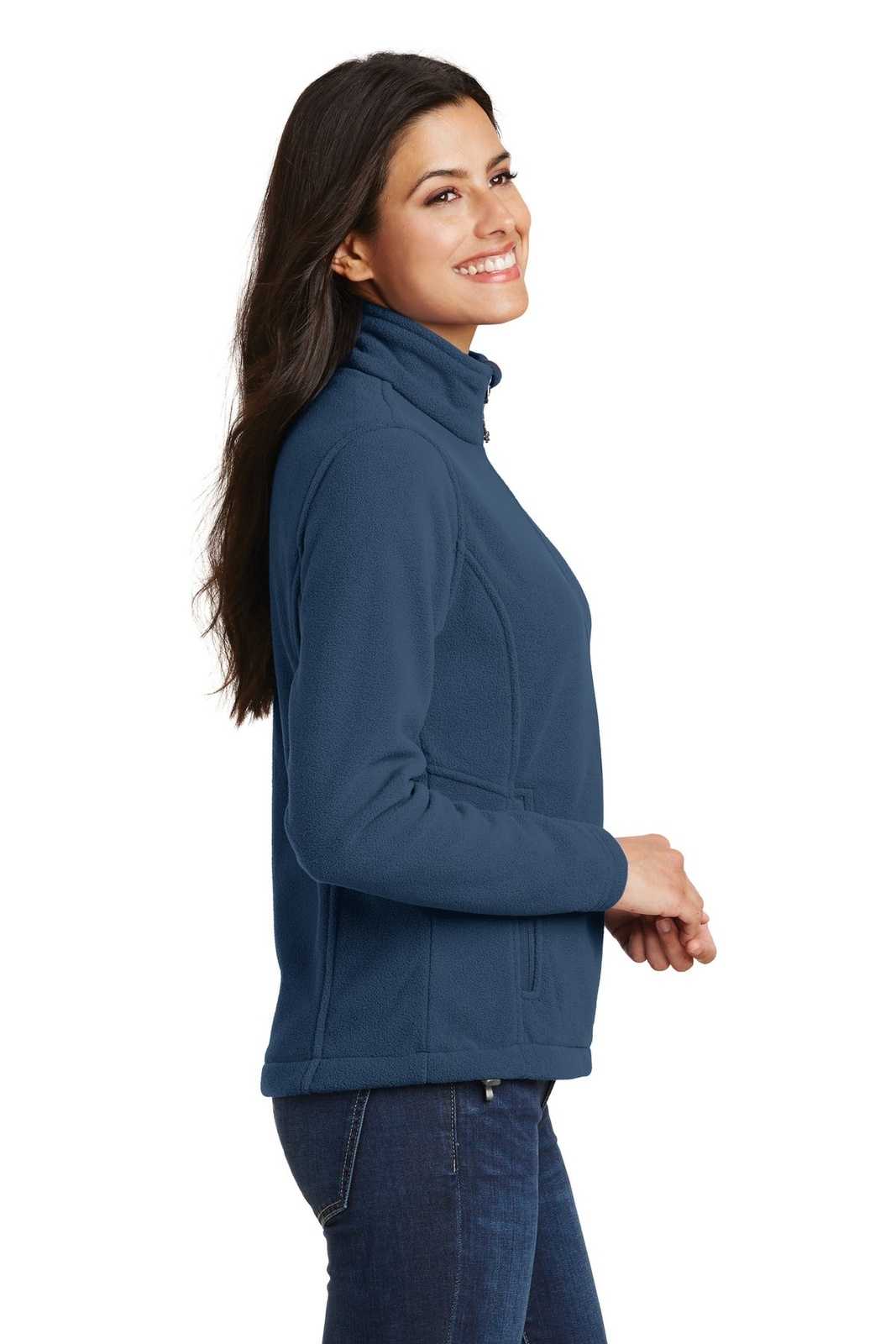 Port Authority L217 Ladies Value Fleece Jacket - Insignia Blue - HIT a Double - 3