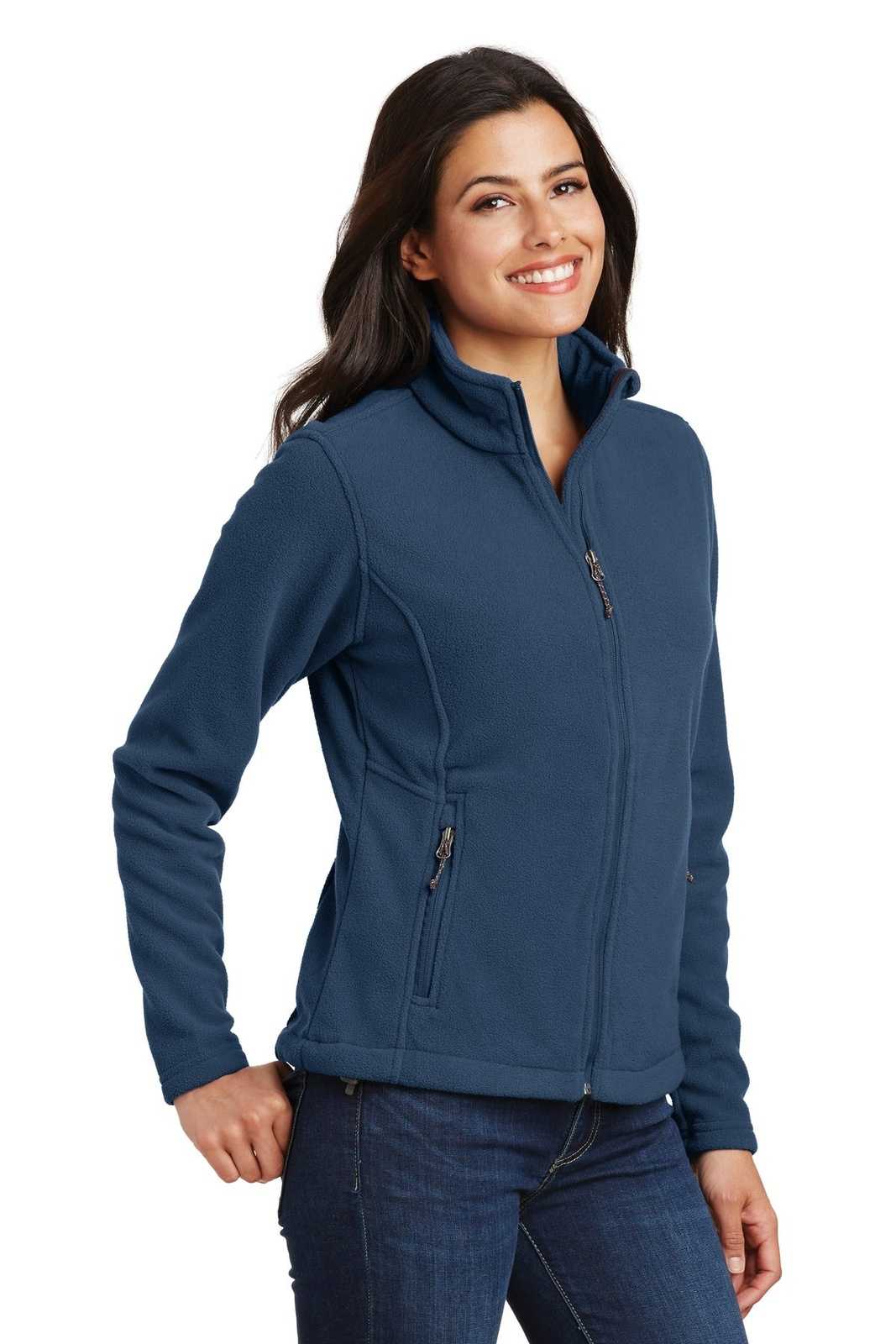 Port Authority L217 Ladies Value Fleece Jacket - Insignia Blue - HIT a Double - 4