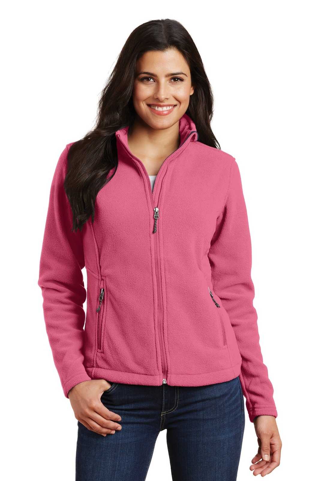 Port Authority L217 Ladies Value Fleece Jacket - Pink Blossom - HIT a Double - 1