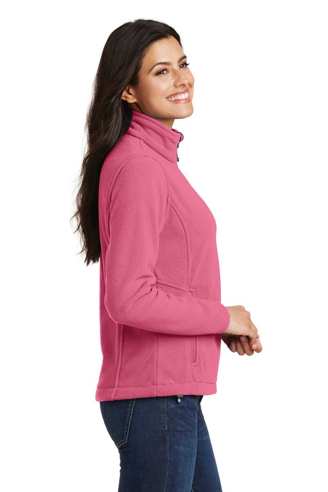 Port Authority L217 Ladies Value Fleece Jacket - Pink Blossom - HIT a Double - 3
